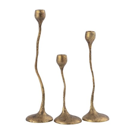 Elk Signature Rosen Candleholder, Set of 3 Brass H0897-10924/S3